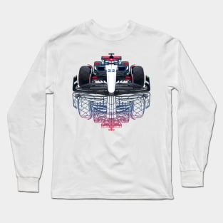 Car 22 Vector Sketch Long Sleeve T-Shirt